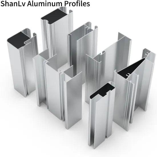 Perfil de aluminio sacado T5 de la ranura 6063 T5 de la protuberancia de aluminio industrial del material de construcción
